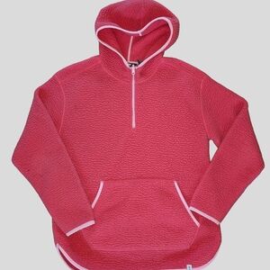 Lands' End Vibrant Pink Fleece Hoodie